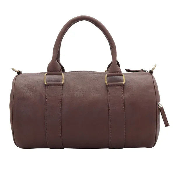 Brown_Premium_Quality__Crush_Men'S_Synthetic_Duffle_Bag_For_Women