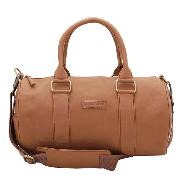 Tan_Premium_Quality__Crush_Men'S_Synthetic_Duffle_Bag_For_Women