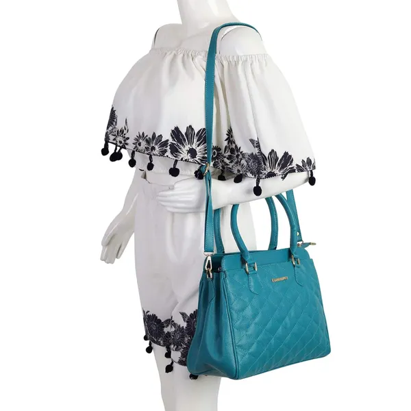 Turquoise_Premium_Quality__Quilthandbag_For_Women
