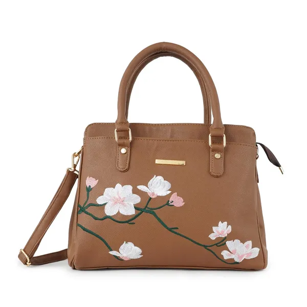 Brown_Premium_Quality__Flower_Embroiderywomen_Handbag_For_Women