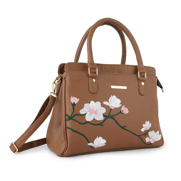 Brown_Premium_Quality__Flower_Embroiderywomen_Handbag_For_Women