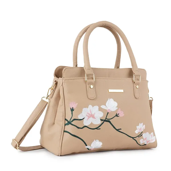 Peach_Premium_Quality__Flower_Embroideryhandbag_For_Women