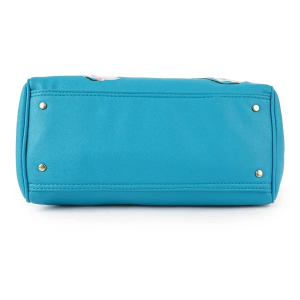 Turquoise_Premium_Quality__Flower_Embroiderywomen_Handbag_For_Women