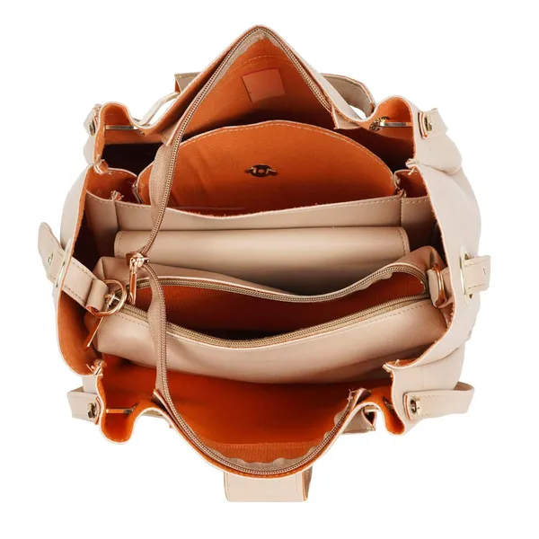 Beige_Premium_Quality_Handbag_Combo_For_Women