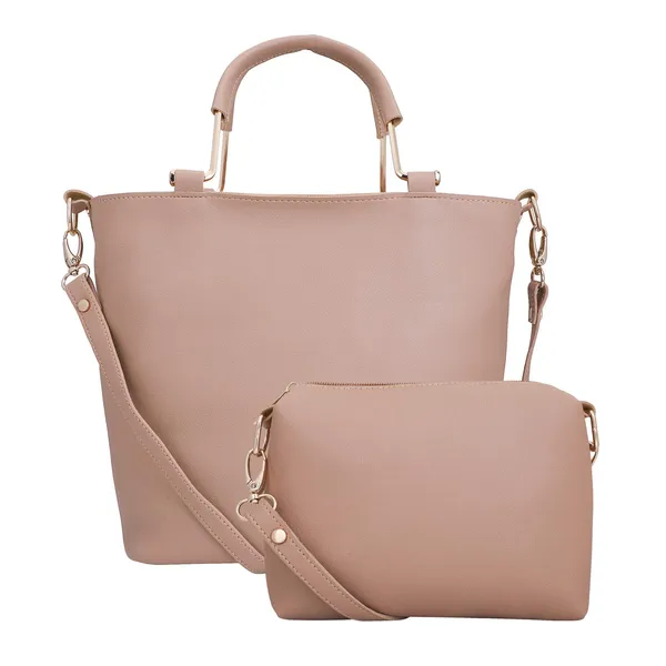 Beige_Premium_Quality_Handbag_And_Sling_Bag_Combo_For_Women