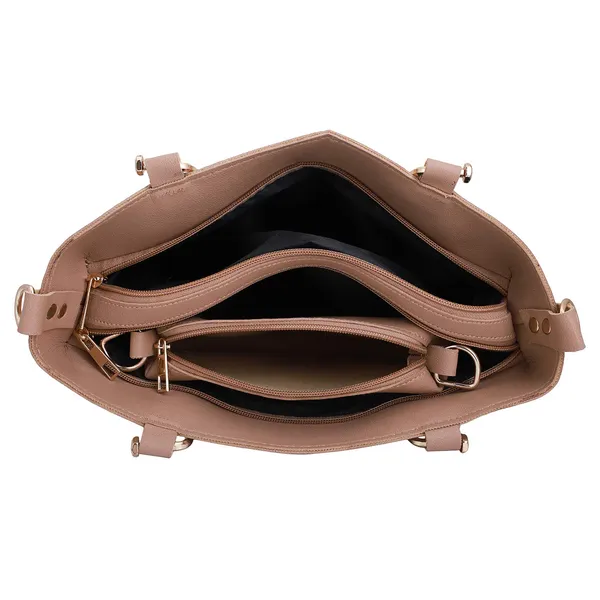 Beige_Premium_Quality_Handbag_And_Sling_Bag_Combo_For_Women