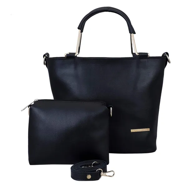 Balck_Premium_Quality_Handbag_And_Sling_Bag_Combo_For_Women
