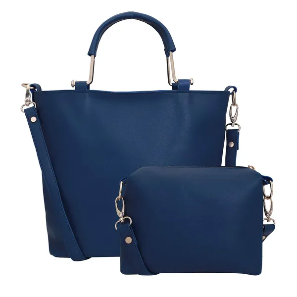 Blue_Premium_Quality_Handbag_And_Sling_Bag_Combo_For_Women