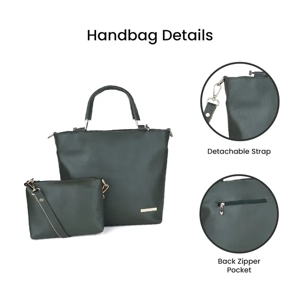 Green_Premium_Quality_Handbag_And_Sling_Bag_Combo_For_Women