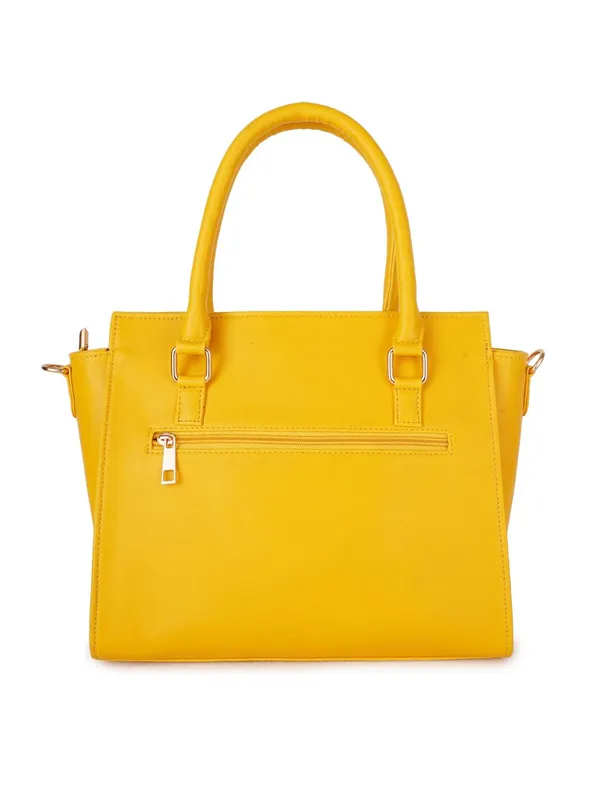 Yellow_Premium_Quality_Vegan_Leather_Flower_Print_Handbag_For_Women