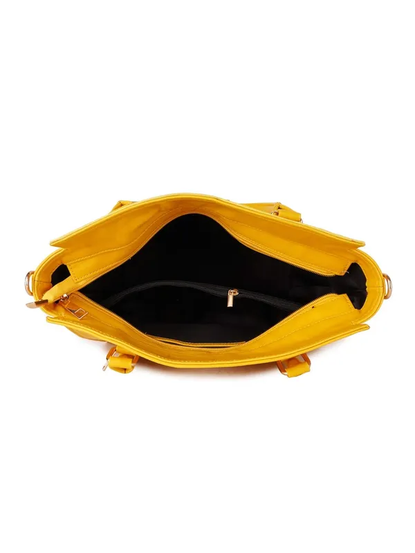 Yellow_Premium_Quality_Vegan_Leather_Flower_Print_Handbag_For_Women