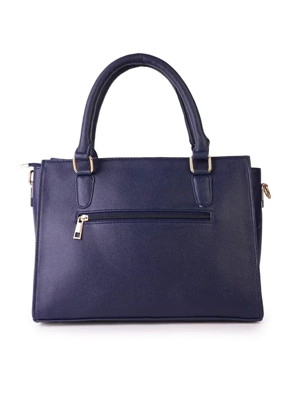 Blue_Premium_Quality_Vegan_Leather_Flower_Print_Handbag_For_Women