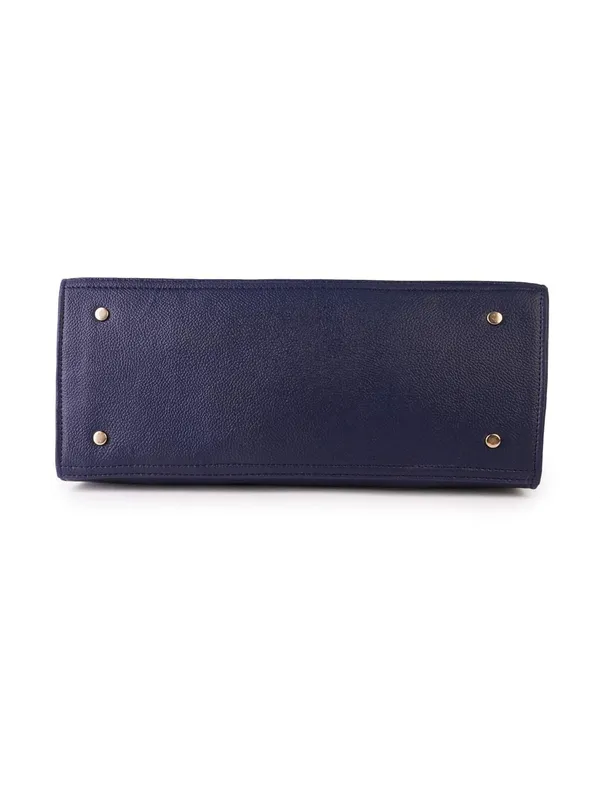 Blue_Premium_Quality_Vegan_Leather_Flower_Print_Handbag_For_Women