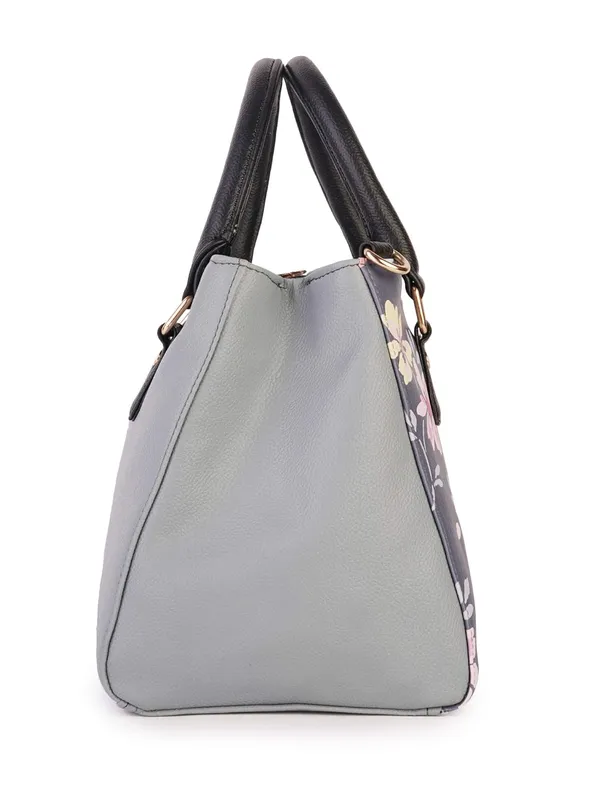 Blue_Premium_Quality_Faux_Leather_Flower_Print_Handbag_For_Women