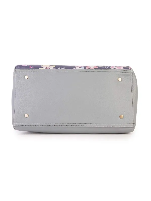 Blue_Premium_Quality_Faux_Leather_Flower_Print_Handbag_For_Women