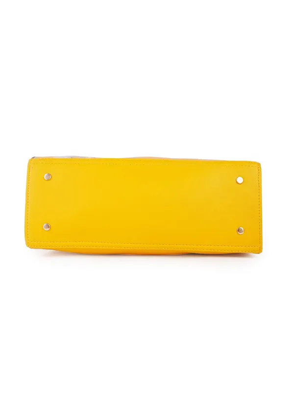 Yellow_Premium_Quality_Faux_Leather_Flower_Print_Handbag_For_Women