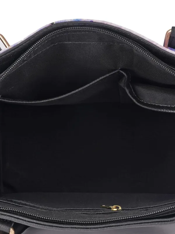 Blue_Premium_Quality_Faux_Leather_Marble_Print_Handbag_For_Women