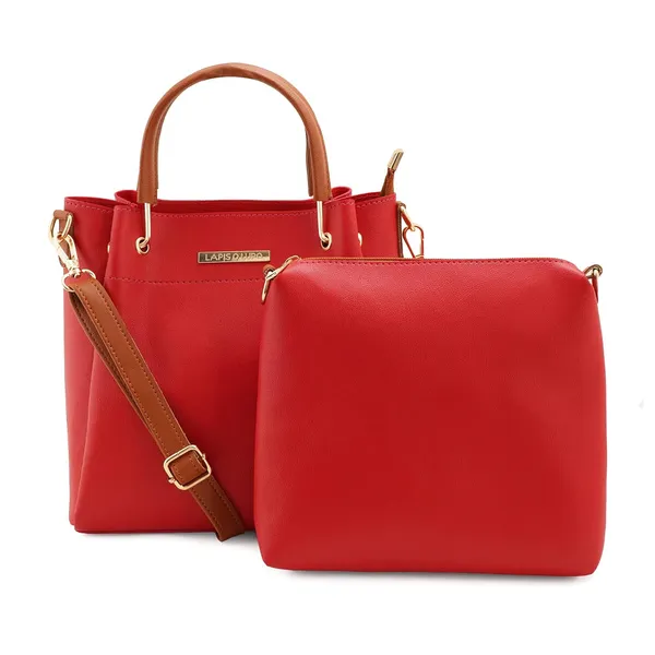 Red_Premium_Quality_Handbag_And_Sling_Bag_Combo_(Set_Of_2)_For_Women