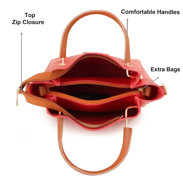 Red_Premium_Quality_Handbag_And_Sling_Bag_Combo_(Set_Of_2)_For_Women