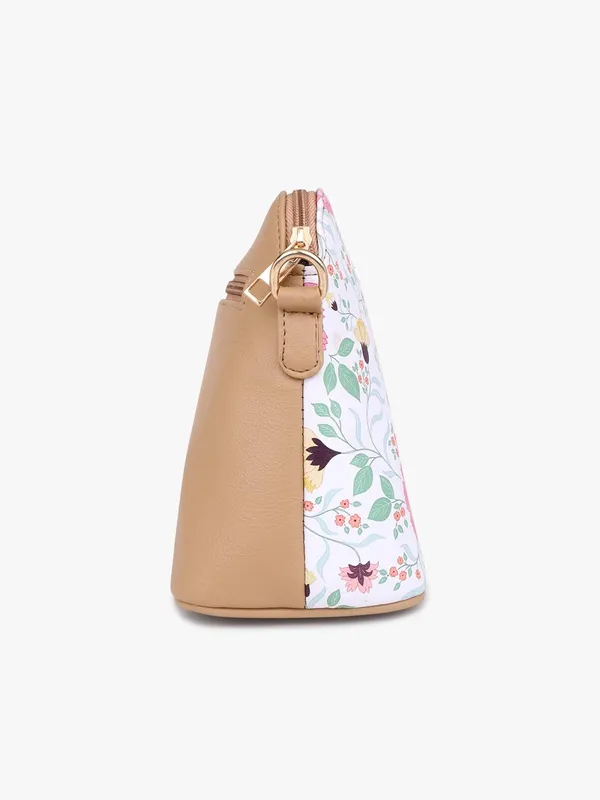 Beige_Premium_Quality_Flower_Sling_Bag_For_Women