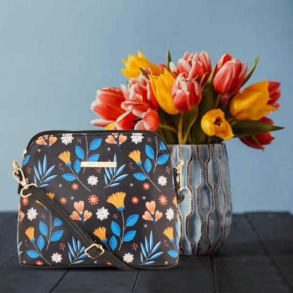 Black_Premium_Quality_Flower_Sling_Bag_For_Women