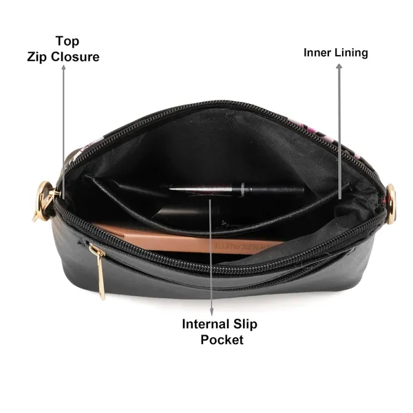 Black_Premium_Quality_Flower_Sling_Bag_For_Women