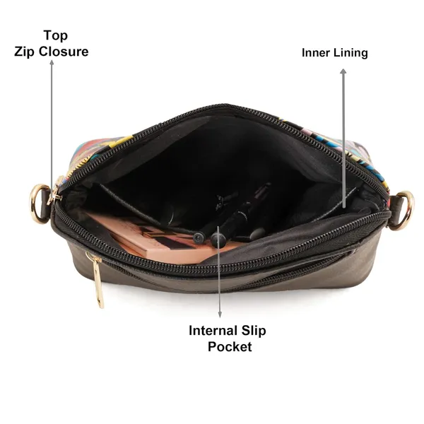 Black_Premium_Quality_Flower_Sling_Bag_For_Women