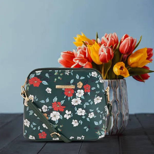 Green_Premium_Quality_Flower_Sling_Bag_For_Women