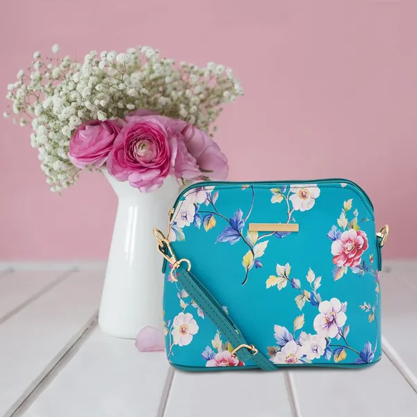 Turquoise_Premium_Quality_Flower_Sling_Bag_For_Women