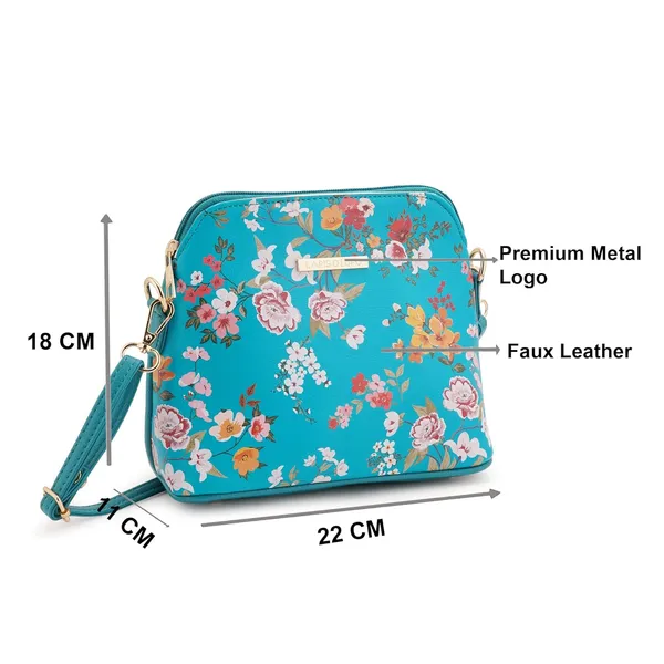 Turquoise_Premium_Quality_Flower_Sling_Bag_For_Women