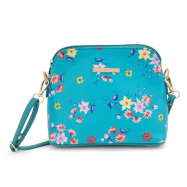 Turquoise_Premium_Quality_Flower_Sling_Bag_For_Women
