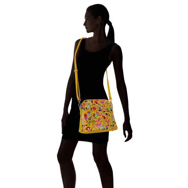 Yellow_Premium_Quality_Flower_Sling_Bag_For_Women