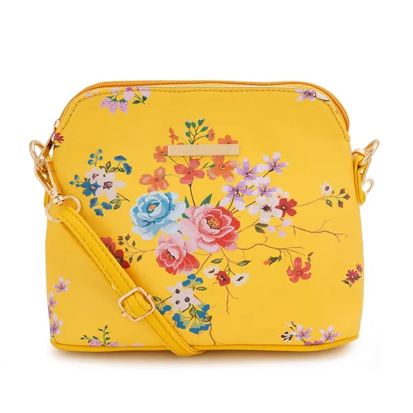 Yellow_Premium_Quality_Flower_Sling_Bag_For_Women