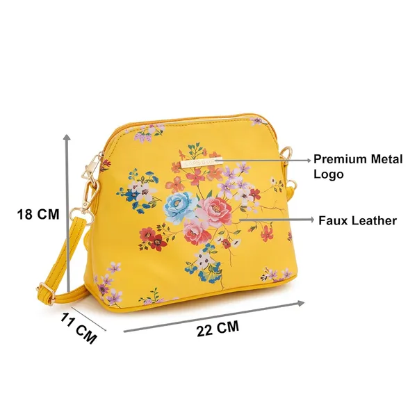 Yellow_Premium_Quality_Flower_Sling_Bag_For_Women