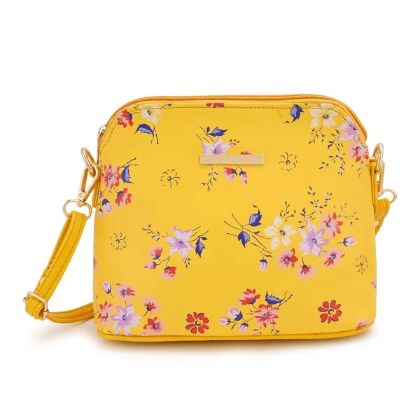 Yellow_Premium_Quality_Flower_Sling_Bag_For_Women