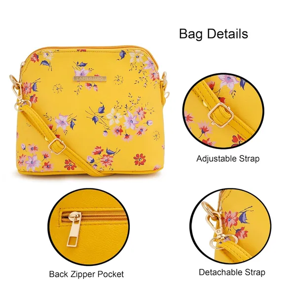 Yellow_Premium_Quality_Flower_Sling_Bag_For_Women