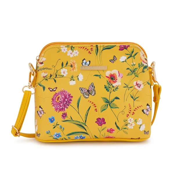 Yellow_Premium_Quality_Flower_Sling_Bag_For_Women