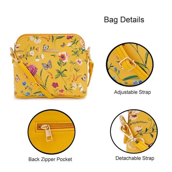 Yellow_Premium_Quality_Flower_Sling_Bag_For_Women