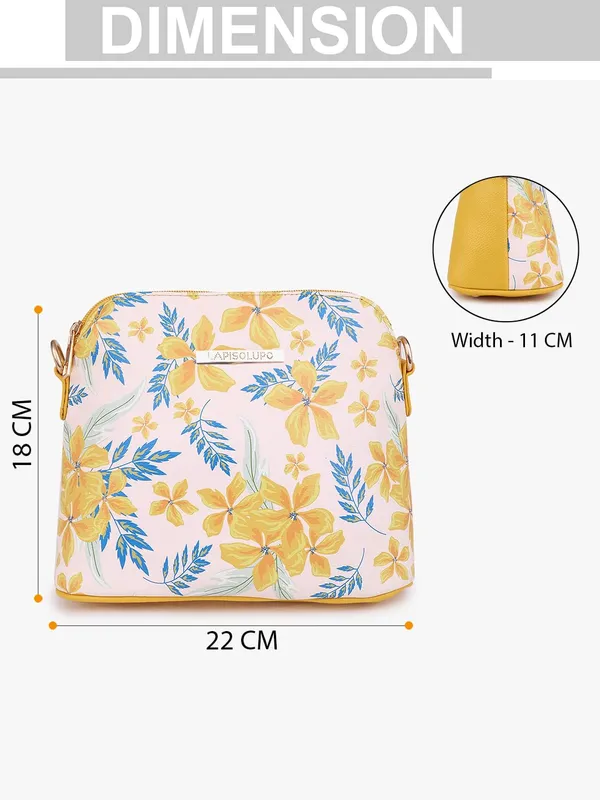 Yellow_Premium_Quality_Flower_Sling_Bag_For_Women