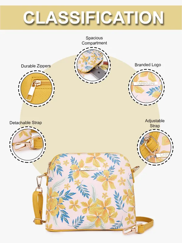 Yellow_Premium_Quality_Flower_Sling_Bag_For_Women