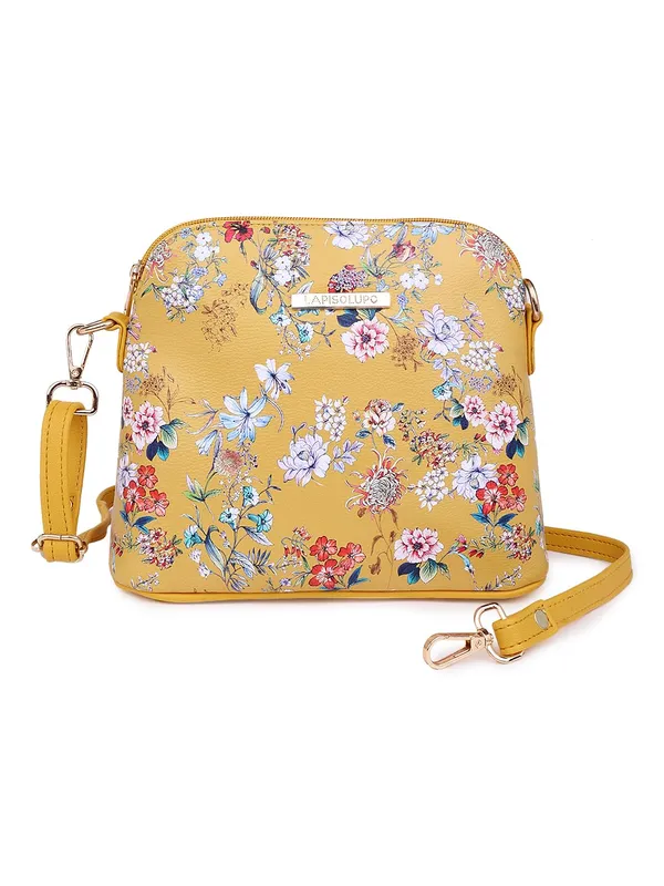 Yellow_Premium_Quality_Flower_Sling_Bag_For_Women