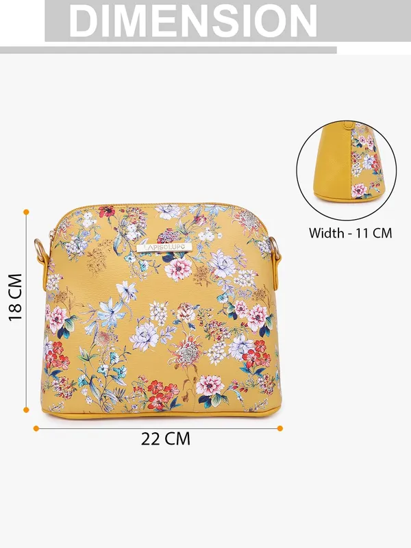 Yellow_Premium_Quality_Flower_Sling_Bag_For_Women