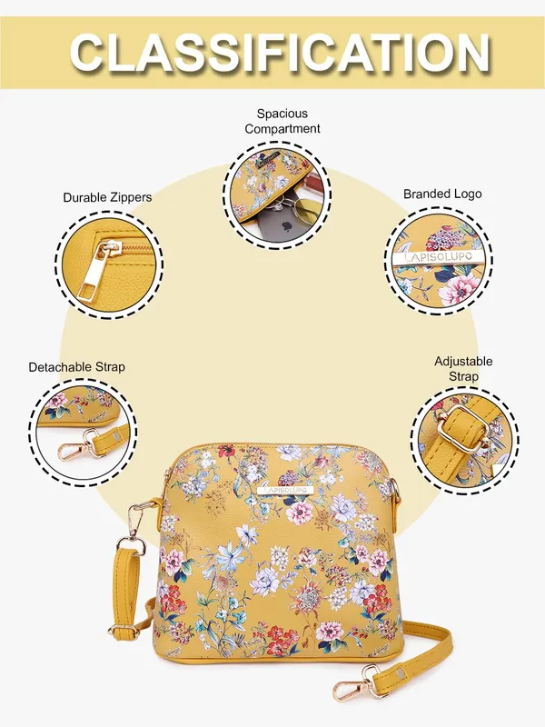 Yellow_Premium_Quality_Flower_Sling_Bag_For_Women