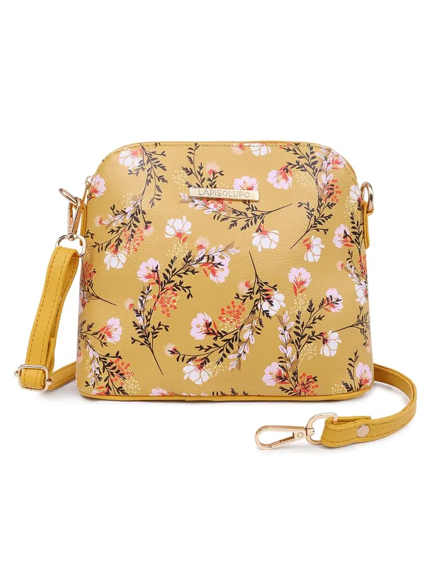 Yellow_Premium_Quality_Flower_Sling_Bag_For_Women
