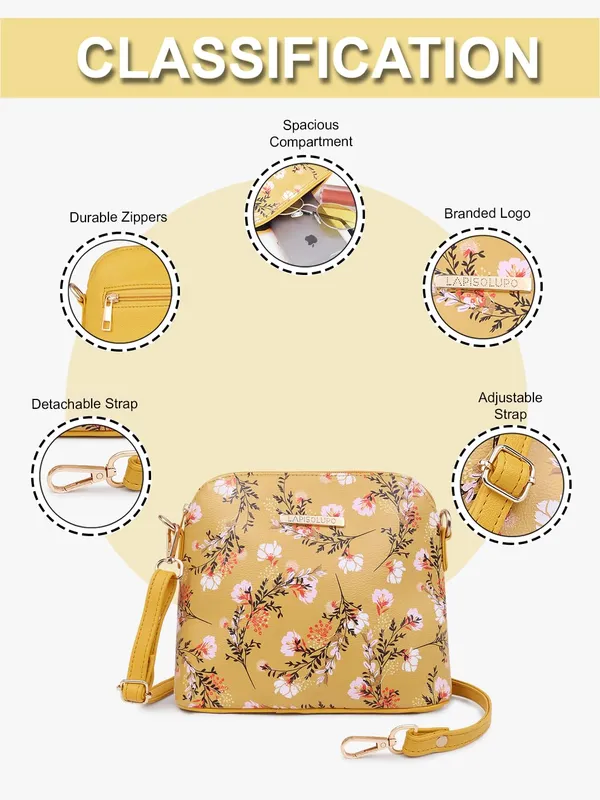 Yellow_Premium_Quality_Flower_Sling_Bag_For_Women
