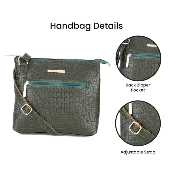 Green_Premium_Quality_Croco_Sling_Bag_For_Women