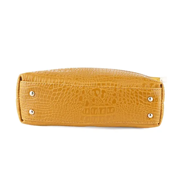 Mustard_Premium_Quality_Croco_Sling_Bag_For_Women