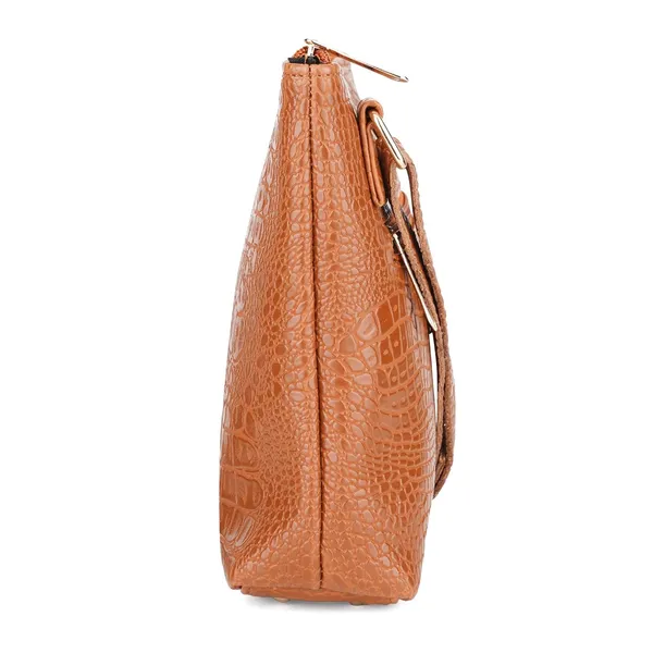 Tan_Premium_Quality_Croco_Sling_Bag_For_Women