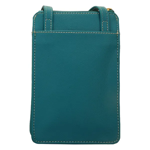 Turquoise_Premium_Quality__Czechsynthetic_Mobile_Sling_Bag_For_Women