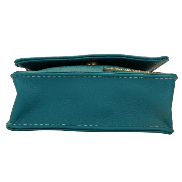 Turquoise_Premium_Quality__Czechsynthetic_Mobile_Sling_Bag_For_Women
